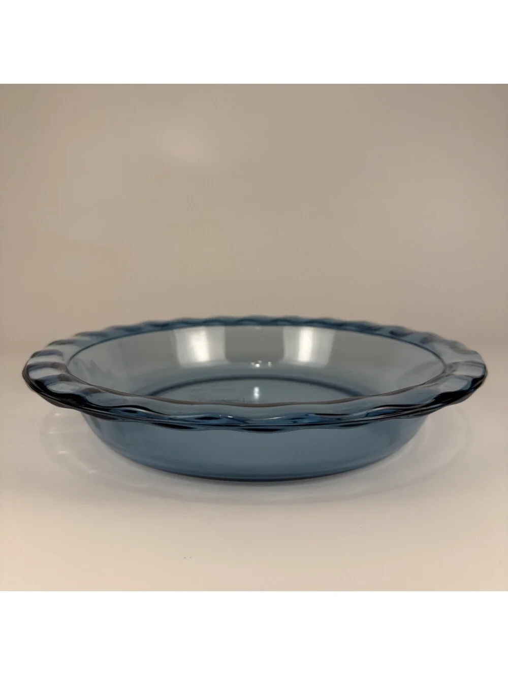 Pyrex Blue Glass Pie Plate  Model C 209– 9.5